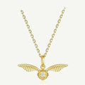 Colar Harry Potte x Pomo de Ouro em Prata