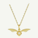 Colar Harry Potte x Pomo de Ouro em Prata